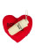 Зонт складной Moschino 7000-SuperminiI Embroidery Heart Case Cream M/7000-SuperminiI/Cream