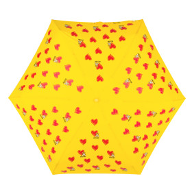 Зонт складной Moschino 8127-superminiU Hearts and bears Yellow M/8127-superminiU/Yellow