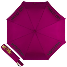 Зонт складной Moschino 8021-OCX New Metal Logo Bordeaux M/8021-OCX/Bordeaux