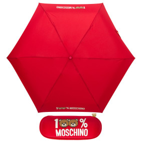 Зонт складной Moschino 8071-SuperminiIC 100% Moschino Red M/8071-SuperminiC/Red