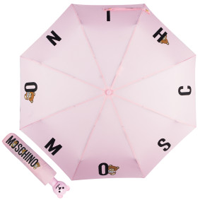 Зонт складной Moschino 8068-OCN Bear in the Logo Pink M/8068-OCN/Pink