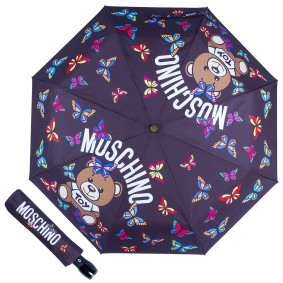 Зонт складной Moschino 8129-OCA Butterfly Bear Black M/8129-OCA/Black