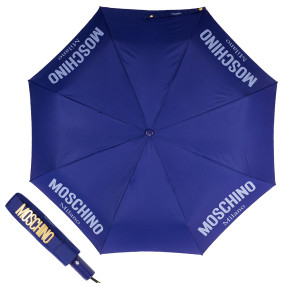 Зонт складной Moschino 8021-OCF New Metal Logo Bue M/8021-OCF/Blue