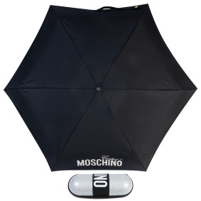 Зонт складной Moschino 8900-SuperminiH Glitter Silver M/8900-Supermini/Silver