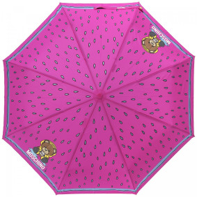 Зонт складной Moschino 8058-OCJ Bear in the rain Fuxia М/ 8058-OCJ/Fuxia