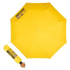 Зонт складной Moschino 8061-OCU Scribble bear Yellow М/8061-OCU/Yellow