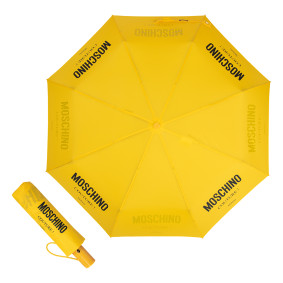 Зонт складной Moschino 8870-OCU Logo Couture Yellow M/8870-OCU/Yellow