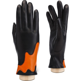 Перчатки женские Eleganzza IS01337 black/orange