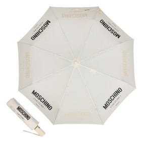 Зонт складной Moschino 8870-OCI Logo Couture Cream M/8870-OCI/Cream