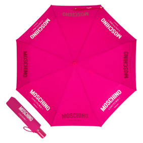 Зонт складной Moschino 8870-OCJ LogoCouture Fuxia M/8870-OCJ/Fuxia